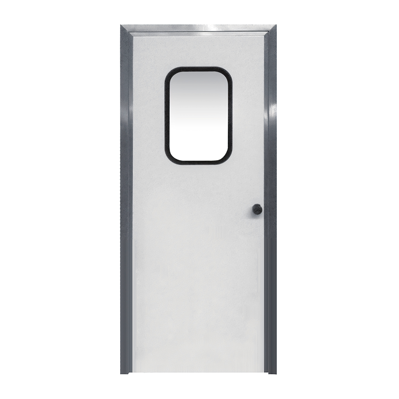 Porta de aço com estrutura de aço inoxidável